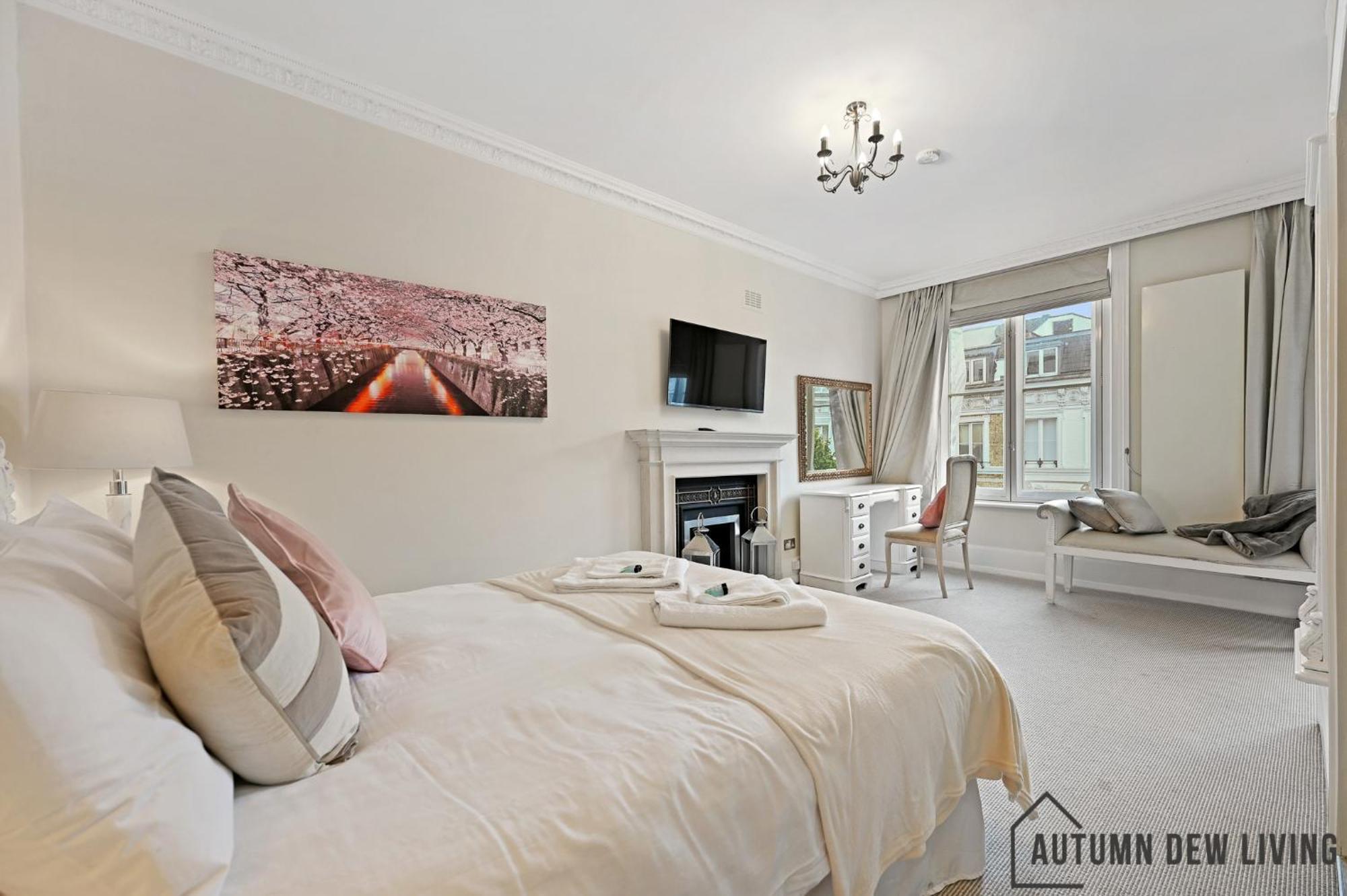 Beautiful 2 King Size Beds 2 Bath- Sleeps 5 In Earls Court Apartment London Luaran gambar